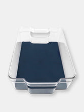 Load image into Gallery viewer, Michael Graves Design 12.5&quot; x 8.25&quot; Fridge Bin with Indigo Rubber Lining