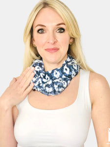 Eye-Catching Ikat Magnetic Closure Scarf