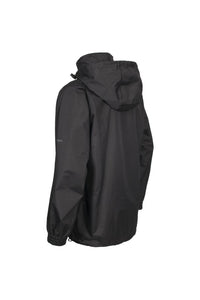 Trespass Childrens Girls Nasu Hooded Waterproof Jacket/Coat (Black)