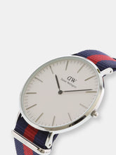 Load image into Gallery viewer, Daniel Wellington Men&#39;s Classic Oxford 0201DW Silver Cloth Japanese Quartz Fashion Watch