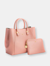 Load image into Gallery viewer, Jane - Light Pink Vegan Leather Satchel