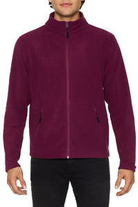 Gildan Adults Unisex Hammer Micro-Fleece Jacket (Maroon)