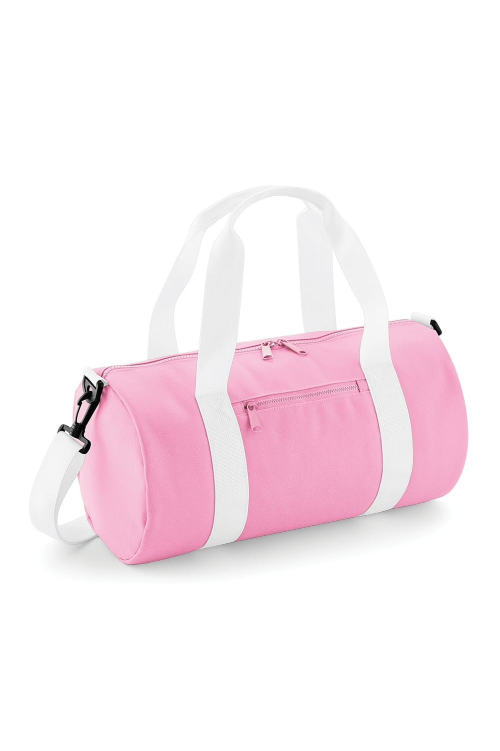 Mini Barrel Bag - Classic Pink/White