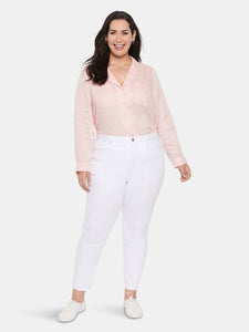 Ami Skinny Ankle Jeans In Plus Size - Optic White