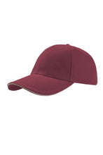 Load image into Gallery viewer, Atlantis Liberty Sandwich Heavy Brush Cotton 6 Panel Cap (Pack of 2) (Burgundy)