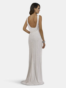 Lara 51049 - Cowl Neck Bridal Gown