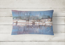 Load image into Gallery viewer, 12 in x 16 in  Outdoor Throw Pillow Harbour Canvas Fabric Decorative Pillow