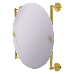 Allied Brass Prestige Skyline Collection Round Frameless Rail Mounted Mirror