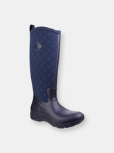 Load image into Gallery viewer, Unisex Arctic Adventure Pull On Wellington Boots - Navy Quilt