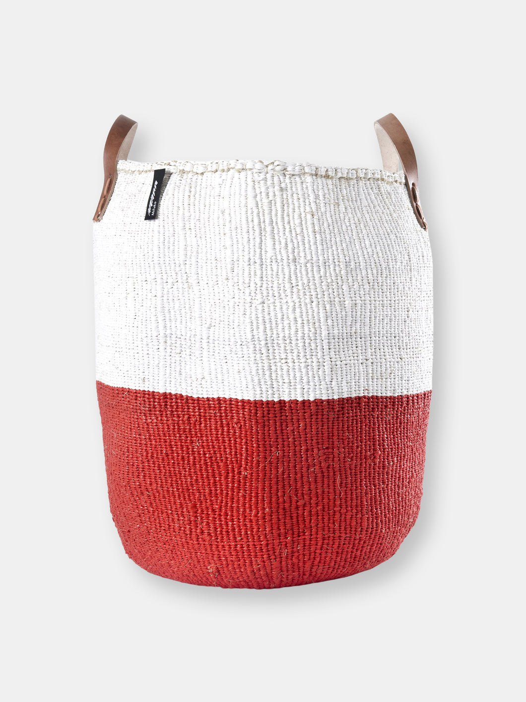 Mifuko - Large Red and White Tote Bag