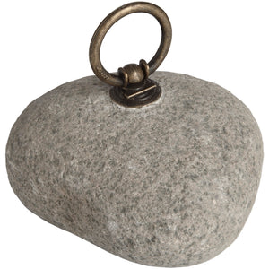 Hill Interiors River Stone Door Stop (Gray) (One Size)