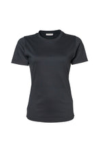 Load image into Gallery viewer, Tee Jays Womens/Ladies Interlock Short Sleeve T-Shirt (Dark Gray)