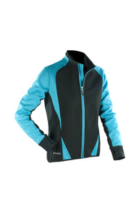 Spiro Womens/Ladies Freedom Softshell Sports/Training Jacket (Aqua/ Black)