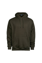 Load image into Gallery viewer, Tee Jays Mens Hooded Cotton Blend Sweatshirt (Dark Olive)