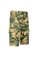 Load image into Gallery viewer, Childrens/Kids Camo Cargo Shorts - Light Beige/Green