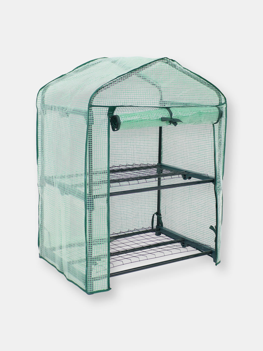 Portable 2-Tier Mini Greenhouse for Outdoors with Cover
