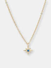 Load image into Gallery viewer, &quot;Celestial&quot; 14K Gold Tiny North Star Pendant With Diamond, Ruby, Sapphire