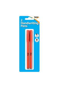 Tiger Stationery Handwriting Pen (Pack of 2) (Red) (One Size)