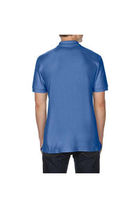 Gildan Mens Premium Cotton Sport Double Pique Polo Shirt (Flo Blue)