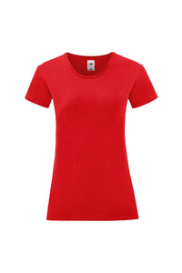 Fruit Of The Loom Womens/Ladies Iconic T-Shirt (Red)