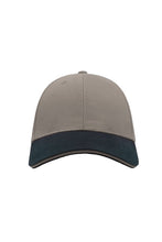 Load image into Gallery viewer, Liberty Sandwich Heavy Brush Cotton 6 Panel Cap - Gray/Navy