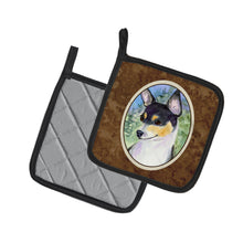 Load image into Gallery viewer, Rat Terrier Pair of Pot Holders