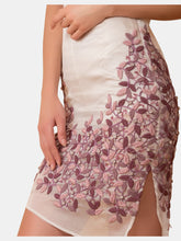 Load image into Gallery viewer, Ambrosio Embroidered Organza Plunge Shirt-Dress
