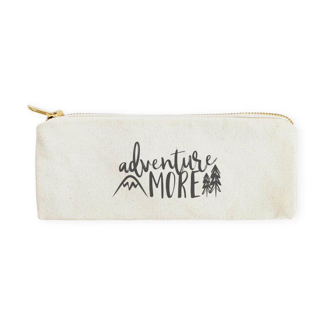 Adventure More Cotton Canvas Pencil Case And Travel Pouch