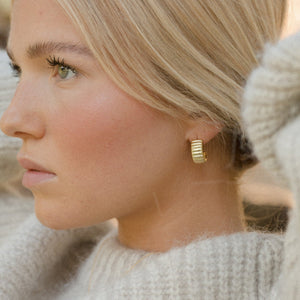 Kate Hoop 14K Gold Vermeil Post Earrings