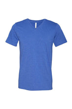 Load image into Gallery viewer, Canvas Mens Jersey Short Sleeve V-Neck T-Shirt (True Royal)