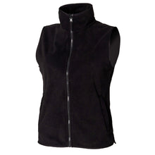 Load image into Gallery viewer, Henbury Ladies Microfleece Vest Jacket/Gilet/Bodywarmer (Black)