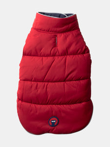 Navy and Red Reversible Puffer