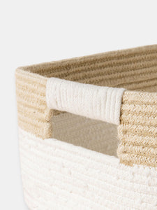 Montrésor White & Linen Cotton Rope Storage Baskets