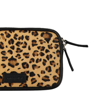Leopard Calf Hair Leather Crossbody Bag | Bybda