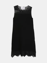 Load image into Gallery viewer, Carolina Herrera Women&#39;s Black Shift Dress With Guipure Lace