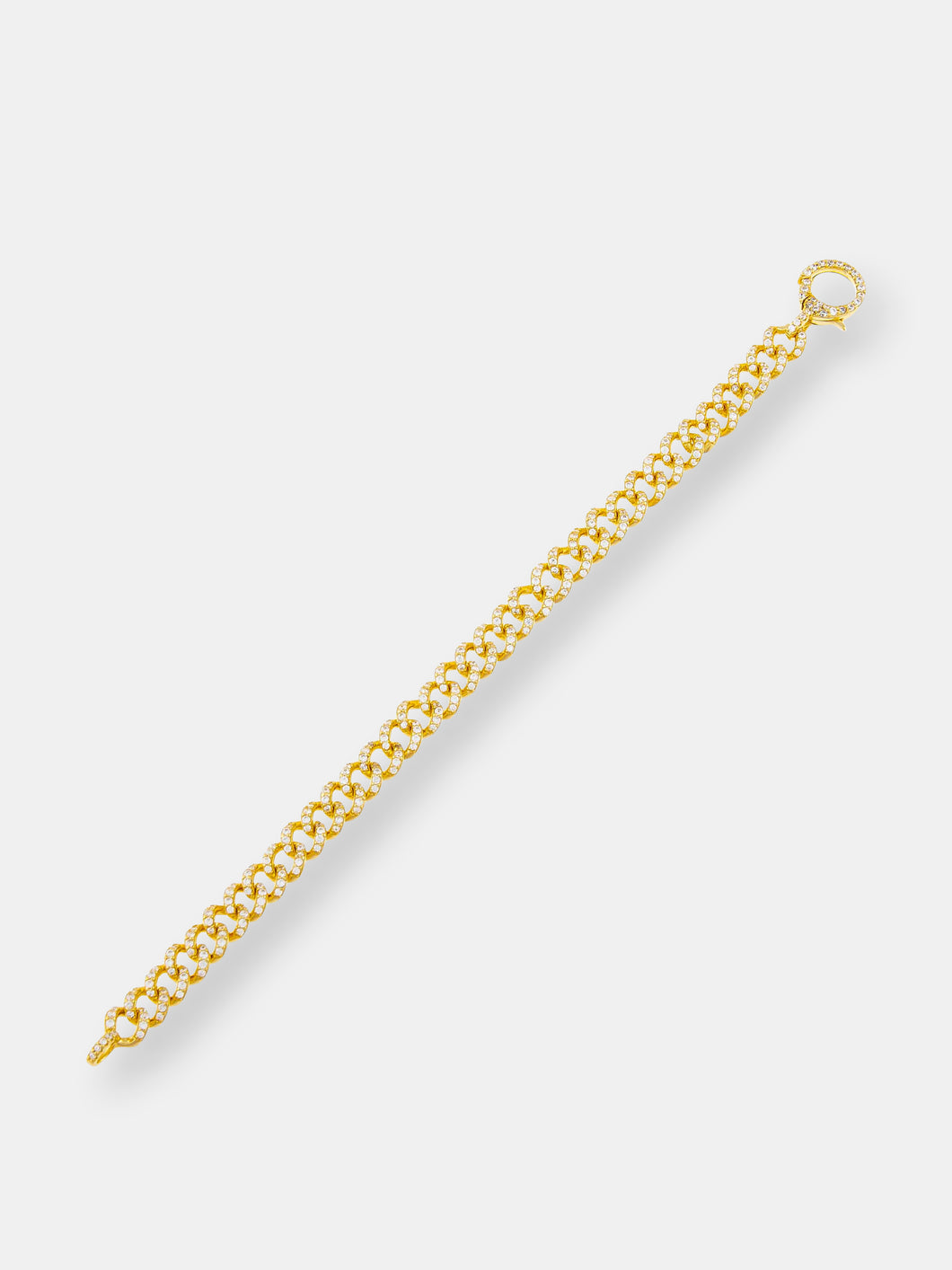 Full Pavé Cuban Chain Bracelet