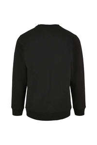 Build Your Brand Mens Basic Crew Neck Sweatshirt (Black)