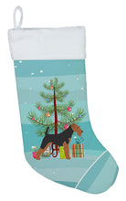 Load image into Gallery viewer, Airedale Terrier Merry Christmas Tree Christmas Stocking