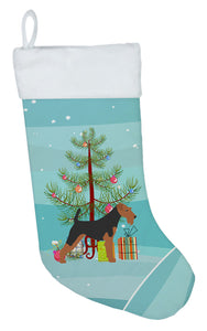 Airedale Terrier Merry Christmas Tree Christmas Stocking
