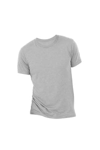 Canvas Mens Triblend Crew Neck Plain Short Sleeve T-Shirt (Athletic Gray Triblend)