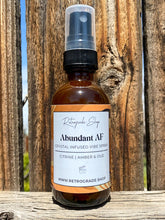 Load image into Gallery viewer, &quot;Abundant AF&quot; Crystal Infused Vibe Spray - Amber Oud