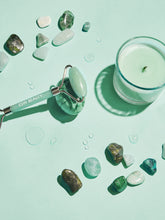Load image into Gallery viewer, Mint Green Tea Jade Crystal Facial Roller