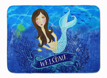 Load image into Gallery viewer, 19 in x 27 in Welcome Mermaid Machine Washable Memory Foam Mat