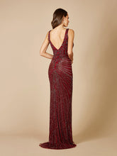Load image into Gallery viewer, 29528 - Thigh High Slit Beaded Gown
