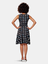 Load image into Gallery viewer, Felicity Sleveless Ruffle Perfect Wrap Dress in Midnight Moon