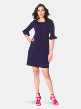 Load image into Gallery viewer, Blake Bell Sleeve Dress In Confetti Dot Cabaret