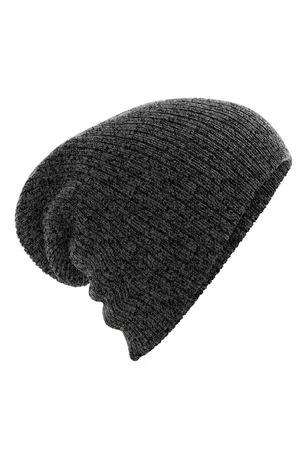 Beechfield Unisex Heavy Gauge Slouch Beanie (Antique Gray)