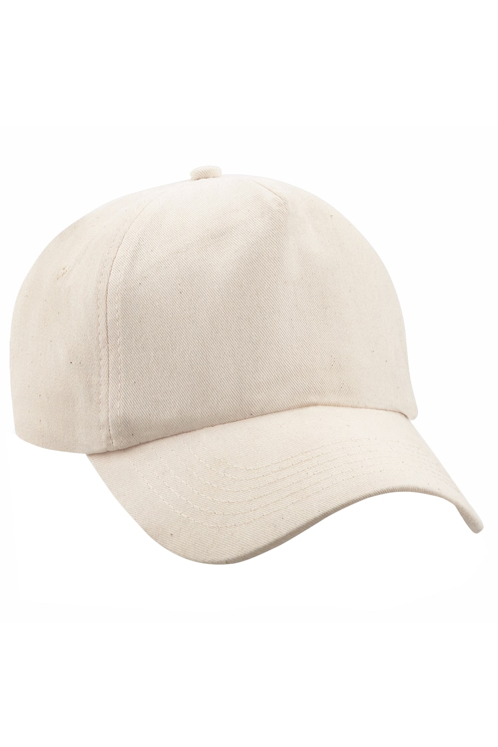 Unisex Plain Original 5 Panel Baseball Cap (Natural)