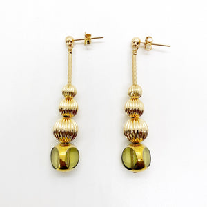 Lemon Chiffon Disco Earrings