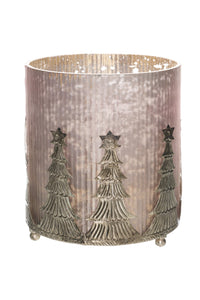 The Noel Collection Christmas Candle Holder - 14cm x 13cm x 13cm